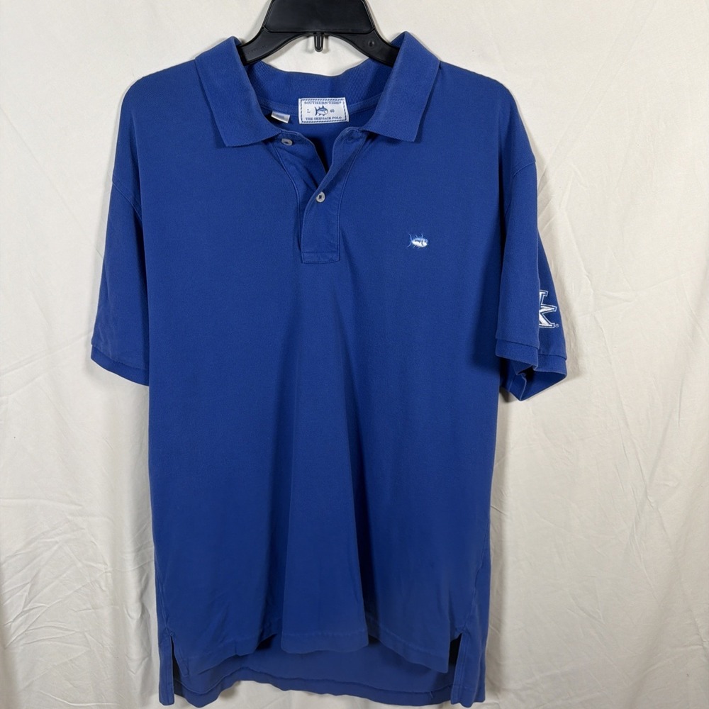 Southern‎ Tide Mens Large Polo Shirt University of Kentucky Wildcats Logo